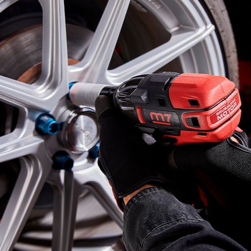 Cofre con llave de impacto compacta de batería...