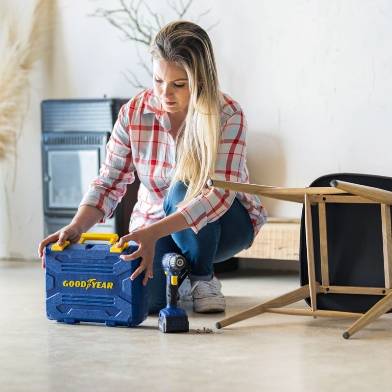 TALADRO CON BATERIA GOOD YEAR