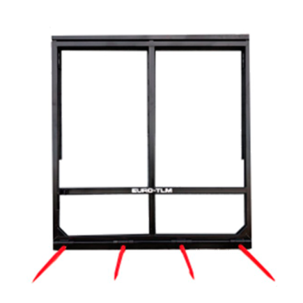 HORQUILLA PORTA PACAS 4 PUAS ABATIBLES EXTENSIBLE HIDRÁULICO EURO-TLM