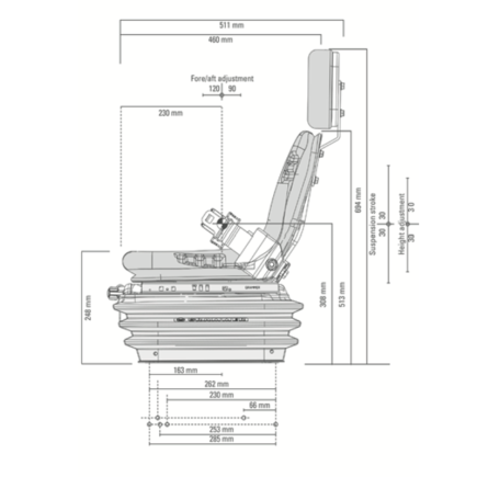 ASIENTO COMPACTO BASIC XS GRAMMER