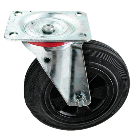 RUEDA GIRATORIA EN LLANTA DE PLÁSTICO