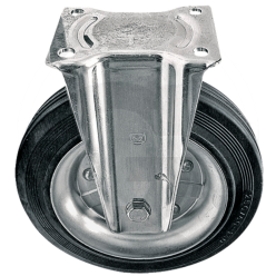 RUEDA FIJA EN LLANTA DE CHAPA DE ACERO