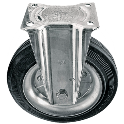 RUEDA FIJA EN LLANTA DE CHAPA DE ACERO