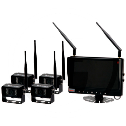 Sistema de vídeo 9" con 4 camaras GRANIT