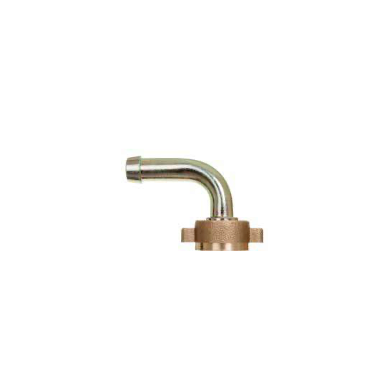RACOR CURVO 1/2" COMPLETO DE LATÓN (TUERCA CON ALETAS + ESPIGA + JUNTA)