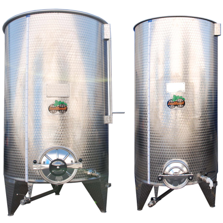 DEPÓSITOS SIEMPRELLENOS DE ACERO INOX. CON FONDO CÓNICO CON BOCA