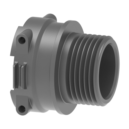 ROSCA MACHO CON CONEXION MODULAR HEMBRA PVC