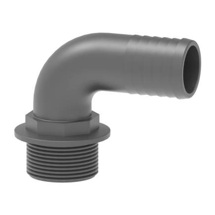 RACOR CURVO 90º ROSCA MACHO PVC