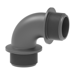 RACOR CURVO 90º MACHO-MACHO PVC