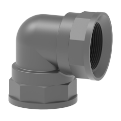 RACOR CURVO 90º HEMBRA-HEMBRA PVC