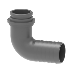 ESPIGA CURVA 90º PARA TUERCA PVC