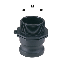 ADAPTADOR MACHO ROSCA MACHO PVC