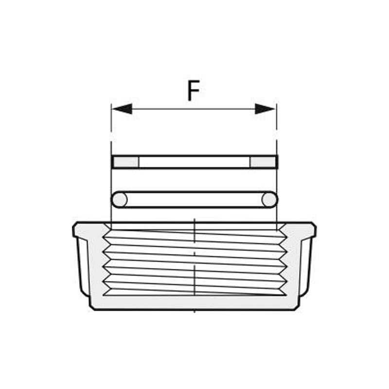 JUNTA TÓRICA PARA TAPONES HEMBRA PVC