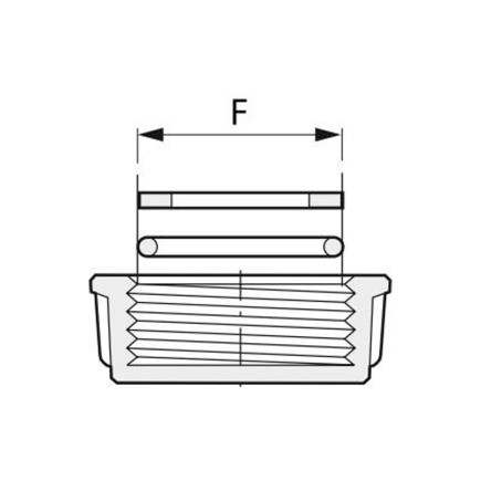 JUNTA TÓRICA PARA TAPONES HEMBRA PVC