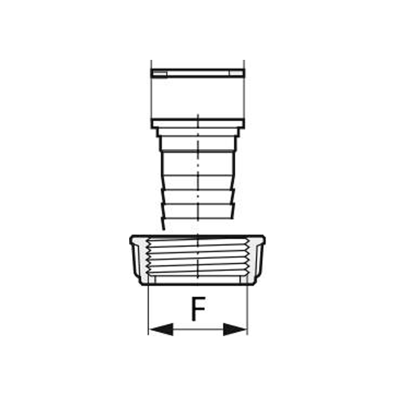 JUNTA PLANA PARA TAPONES HEMBRA PVC