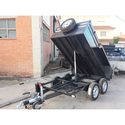 REMOLQUE BASCULANTE DOBLE EJE RUEDAS FUERA SPEEDREM