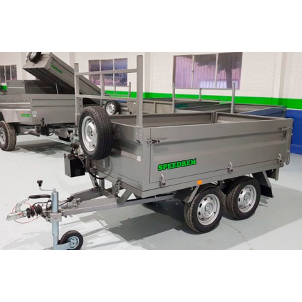 REMOLQUE BASCULANTE DOBLE EJE RUEDAS POR DEBAJO SPEEDREM