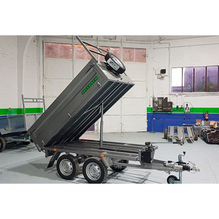 REMOLQUE BASCULANTE DOBLE EJE RUEDAS POR DEBAJO SPEEDREM