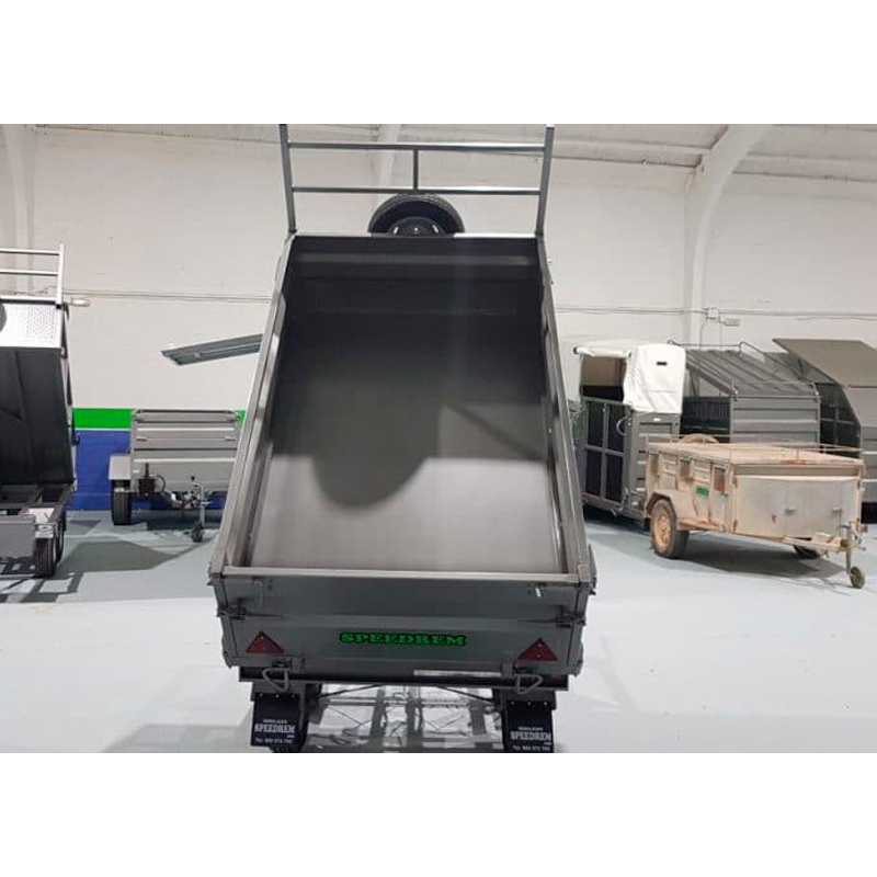 REMOLQUE BASCULANTE DOBLE EJE RUEDAS POR DEBAJO...