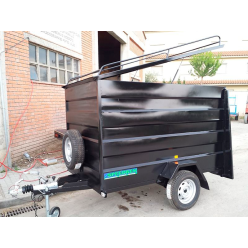 REMOLQUE CERRADO 1 EJE CHAPA PLEGADA CUADRADO O...