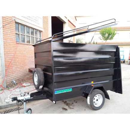 REMOLQUE CERRADO 1 EJE CHAPA PLEGADA CUADRADO O AERODINAMICO SPEEDREM