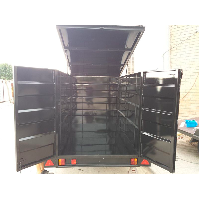 REMOLQUE CERRADO 1 EJE CHAPA PLEGADA CUADRADO O...