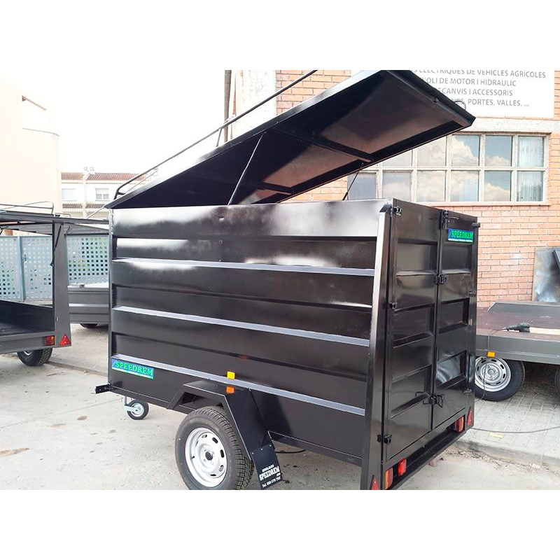 REMOLQUE CERRADO 1 EJE CHAPA PLEGADA CUADRADO O...