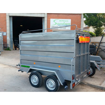 REMOLQUE CERRADO 2 EJES CHAPA PLEGADA CUADRADO O AERODINAMICO SPEEDREM