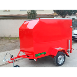 REMOLQUE CERRADO 1 EJE CHAPA LISA CUADRADO O AERODINAMICO...