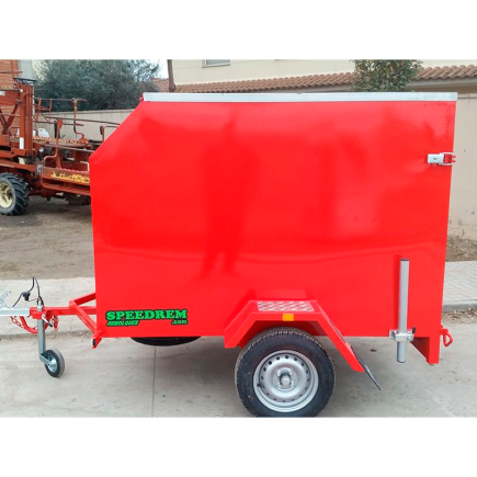 REMOLQUE CERRADO 1 EJE CHAPA LISA CUADRADO O AERODINAMICO SPEEDREM