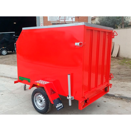 REMOLQUE CERRADO 1 EJE CHAPA LISA CUADRADO O AERODINAMICO SPEEDREM