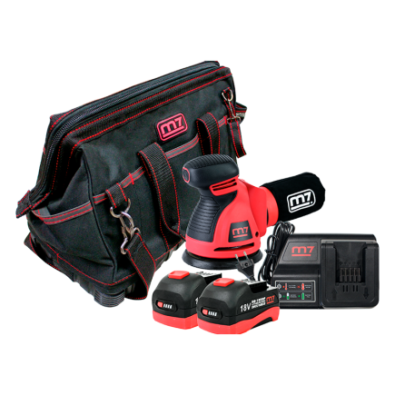 PACK DE LIJADORA ORBITAL DE BATERIA 5AH - 18V