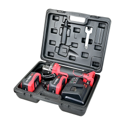 COFRE CON AMOLADORA ANGULAR DE BATERIA 18V