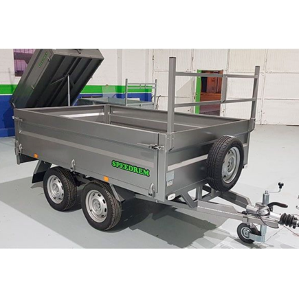 REMOLQUE CARGA DOBLE EJE RUEDAS POR DEBAJO SPEEDREM