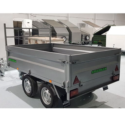 REMOLQUE CARGA DOBLE EJE RUEDAS POR DEBAJO SPEEDREM