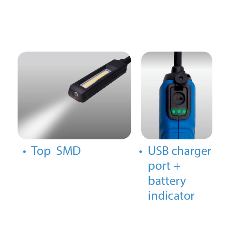 LAMPARA DE INSPECCION FLEXIBLE COB 5W + SMD 3W...