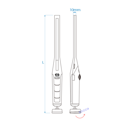 LAMPARA DE INSPECCION SLIM 7W COB + 3W SMD (600 & 120 LM)