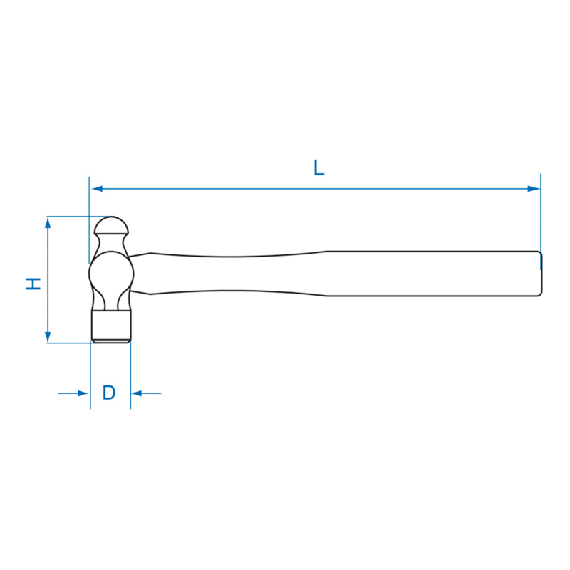 MARTILLO DE MECANICO CABEZA ESFERICA