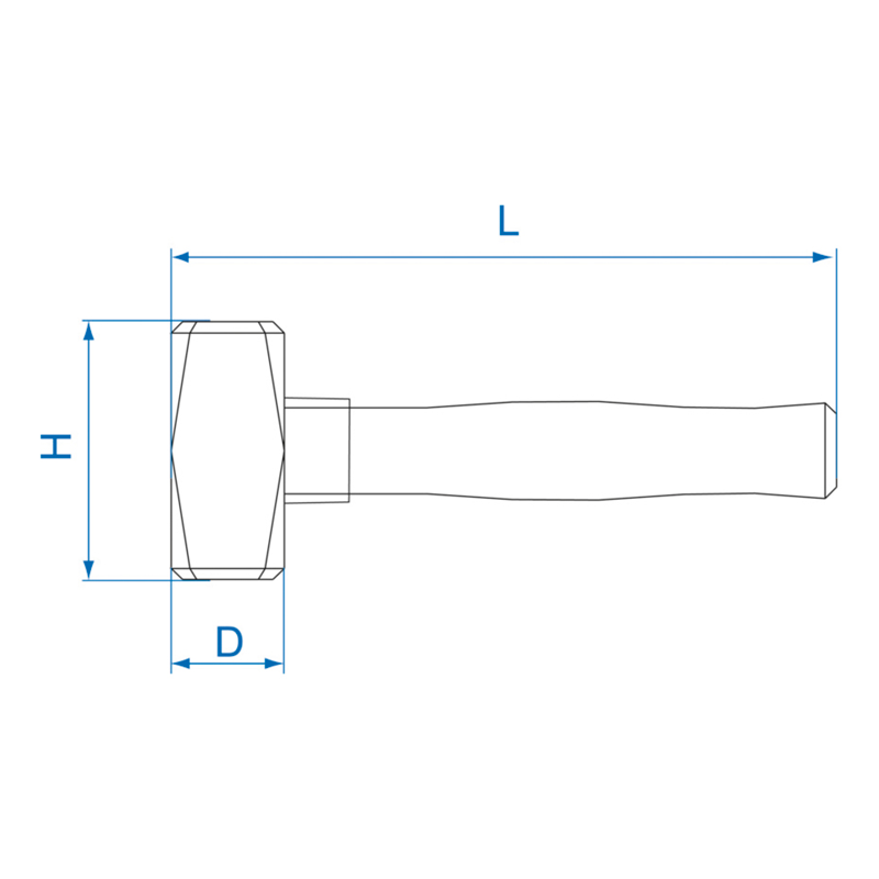 MAZA CON ANGULOS ABATIDOS