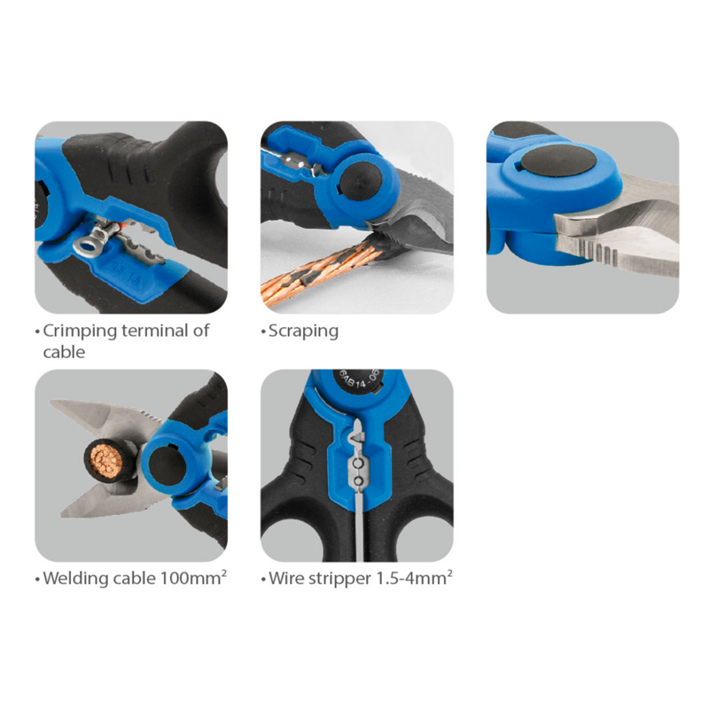 TIJERAS PARA ELECTRICISTA MULTIFUNCION