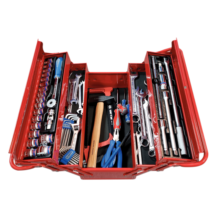 CAJA DE HERRAMIENTAS COMPLETA - 76 PIEZAS