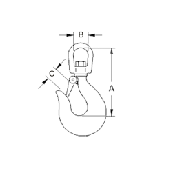 GANCHO ALTA RESISTENCIA GIRATORIO 2