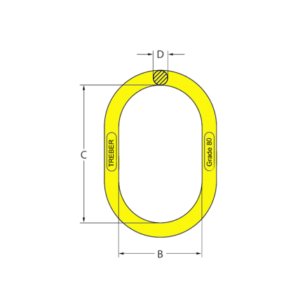 ANILLA OVALADA GRADO 80