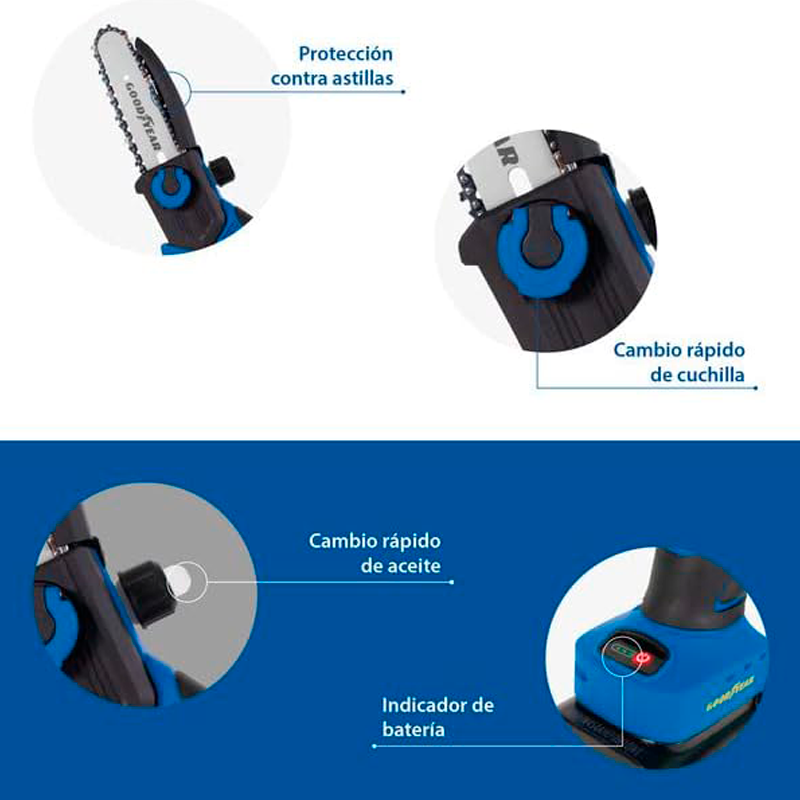 MOTOSIERRA A BATERIA GY 450HC GOOD YEAR