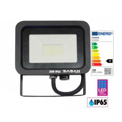 FOCO PROYECTOR LED 20W 2.100 LM NEGRO