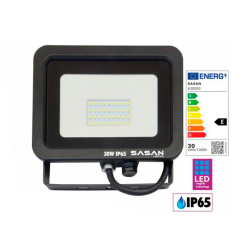 FOCO PROYECTOR LED 30W 3.350 LM NEGRO