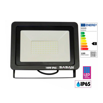 FOCO PROYECTOR LED 100W 11.500 LM NEGRO