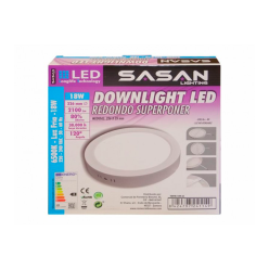 DOWNLIGHT LED REDONDO SUPERPONER 6500K 2