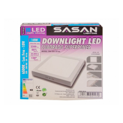 DOWNLIGHT LED CUADRADO SUPERPONER 6500K 2