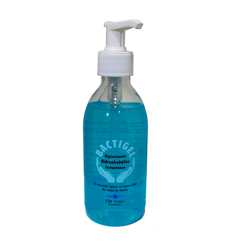 DOSIFICADOR GEL HIGIENIZANTE HIDROALCOHOLICO BACTIGEL 250 ML